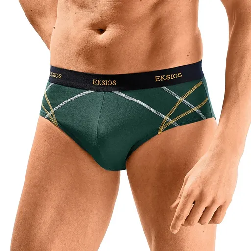 Súprava 6 slipov s kontrastným prešitím a pohodlným pásom