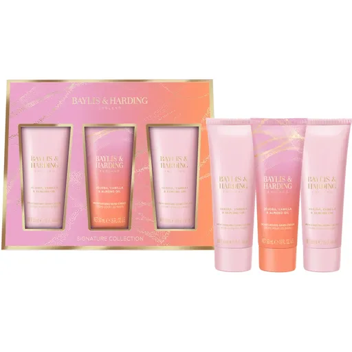 Baylis & Harding Jojoba, Vanilla & Almond Oil darčeková sada na ruky s mandľovým olejom