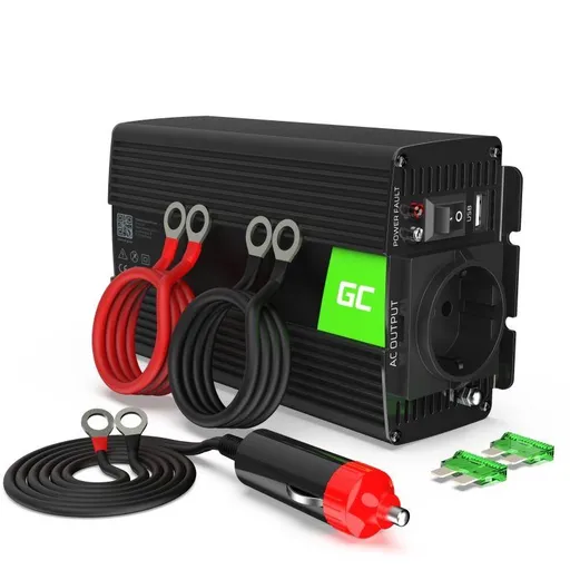 Green Cell Menič napájania Power Inverter do auta 12V na 230V 500W / 1000W