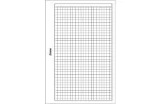 Filofax papier štvorčekový biely, 20 listov - vreckový