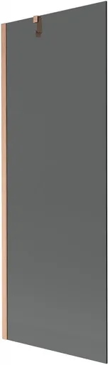 MEXEN/S - Next vaňová zástena FIX 70 x 150, grafit, meď kartáčovaná 895-070-000-00-40-65