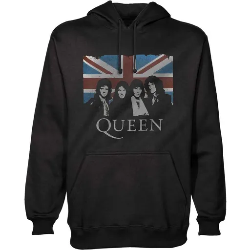 Queen mikina Vintage Union Jack Čierna XXL