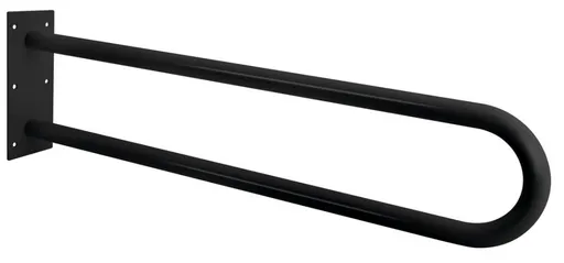 SAPHO - HANDICAP oporné madlo tvar U 600, čierna mat XH538B