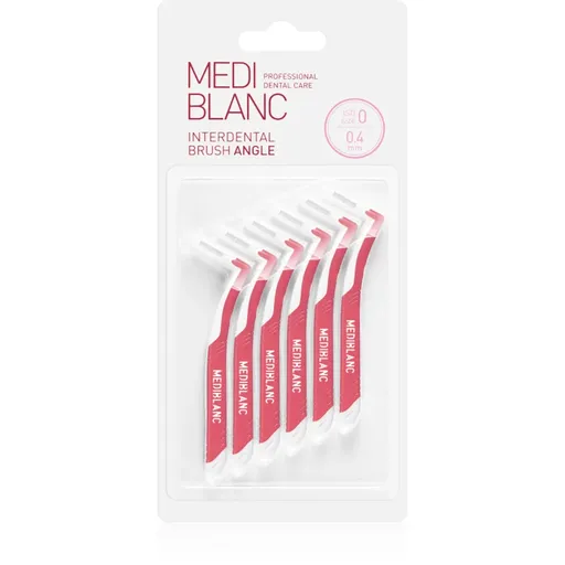 MEDIBLANC Interdental Pick-brush Angle medzizubná kefka 6 ks 0,4 mm Pink 6 ks