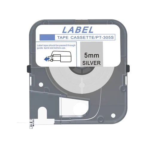 Max LM-305S, 5mm x 8m, strieborná kompatibilná páska