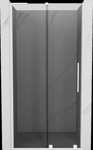 MEXEN/S - Velar L posuvné sprchové dvere 110, grafit, biela 871-110-003-41-20