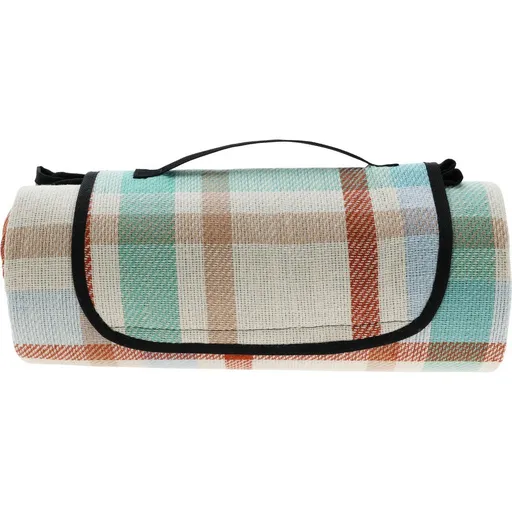 Redcliffs Pikniková deka Kocky zeleno-oranžové, 150 x 180 cm