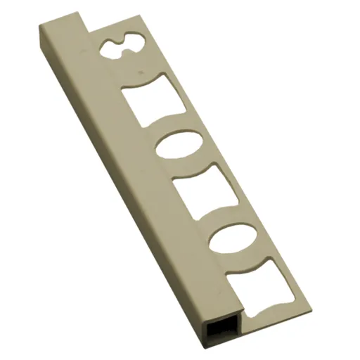 Lišta ukončovací "hranatá" Profil-EU champagne, PVC, dĺžka 250 cm, výška hrany 8 mm, LH8250CH