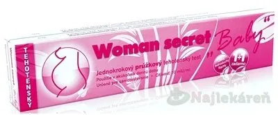 Woman secret BABY tehotenský test prúžkový (1+1 zadarmo) 1x2 ks