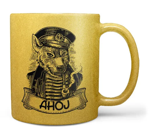 Hrnček Vlčí kapitán – zlatý