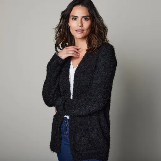 Dlhý sveter s vlasom