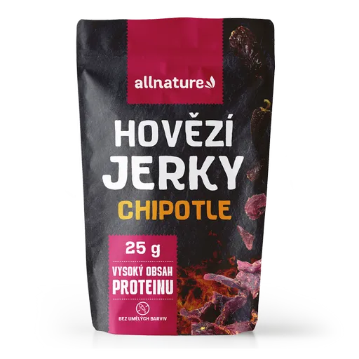 ALLNATURE Beef chipotle Jerky sušené mäso 25 g