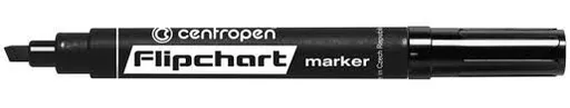 Značkovač Centropen 8560 na Flipchart čierny klinový hrot 1-4,6mm