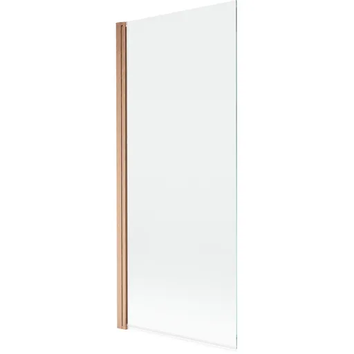 MEXEN - MIST vaňová zástena 80x150 cm 6mm 1-s, meď kartáčovaná, číra 8A9-080-001-65-00