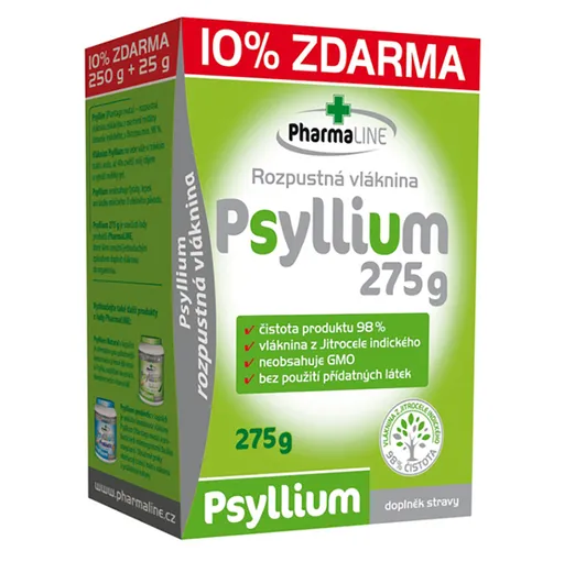 PHARMALINE Psyllium vláknina 275 g + 10% ZADARMO