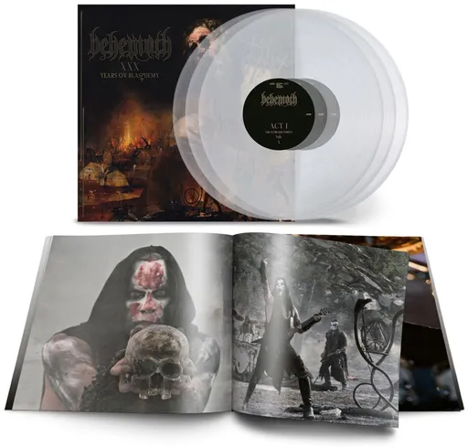 Behemoth XXX Years Ov Blasphemy Clear 3 Vinyl LP
