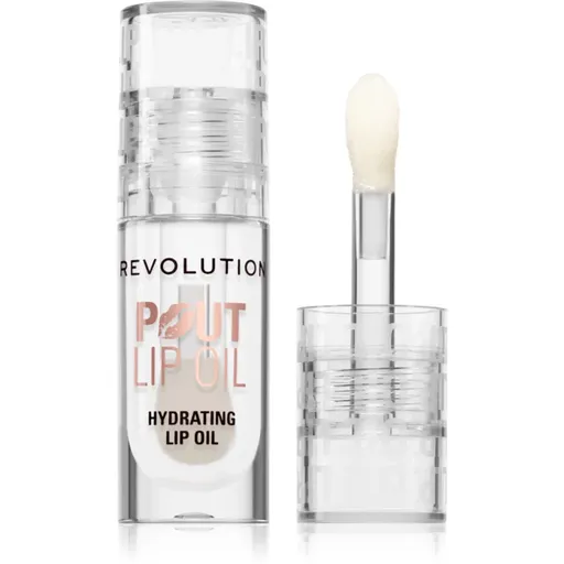 Makeup Revolution Pout Lip olej na pery s hydratačným účinkom odtieň Lychee Clear 3 ml