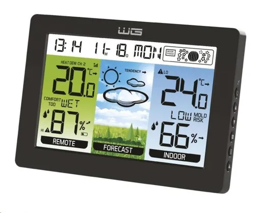 WG - Meteostanica WG4 Catbrella s vonkajším čidlom, čierna