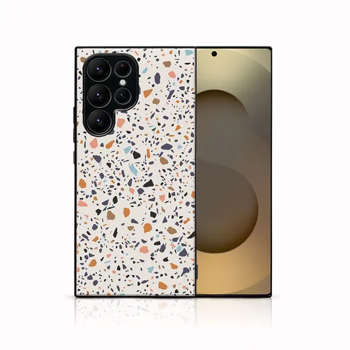 MY ART Ochranný kryt pre Samsung Galaxy S25 Ultra 5G BEIGE TERRAZZO (162)