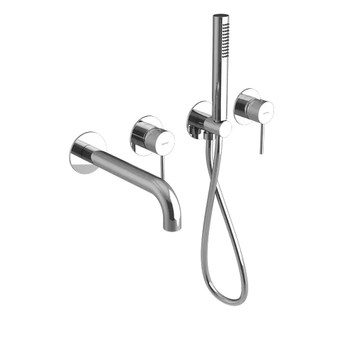 SAPHO - ULTRASAN podomietková vaňová batéria kompletná, chróm UT093V