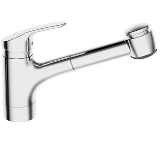 Hansa Mix drezová batéria s vyťahovacou spŕškou, 2 prúdy chróm 01361183