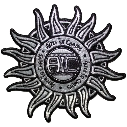 Alice In Chains Sun Logo B&W