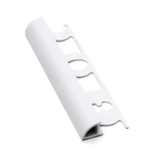 Lišta ukončovací "oblá" Profil-EU biela, PVC, dĺžka 250 cm, výška hrany 8 mm, L8250