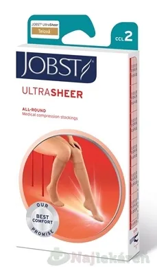 JOBST ULTRA SHEER kompresívne lýtkové pančuchy so zatvorenou špičkou veľ. 6, 1 pár