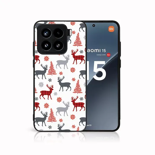 MY ART Kryt s vianočným dizajnom Xiaomi 15 DEER (068)