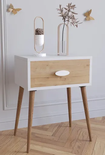 VCM Noční stolek Singol L, dub medový