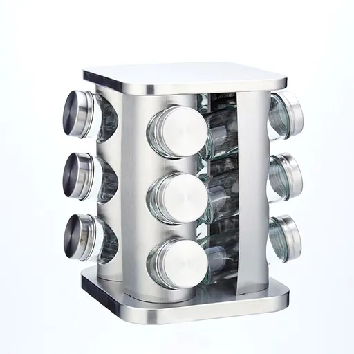 MAKRO - Koreničky 12ks so stojanom, nerez, 16x22x16cm