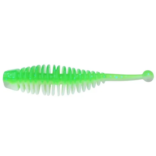 Berkley gumová nástraha powerbait naiad spring green white - 3 cm 12 ks