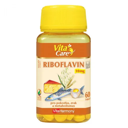 VITAHARMONY Riboflavín 10 mg 60 tabliet