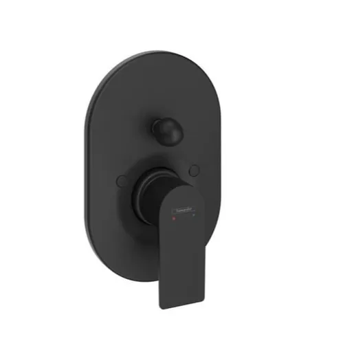 Hansgrohe Rebris E vaňová batéria bez podomietkového telesa matná čierna 72459670