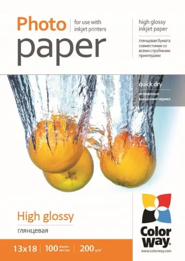 COLORWAY fotopapier / high glossy 200g / m2, 13x18 / 100 kusov