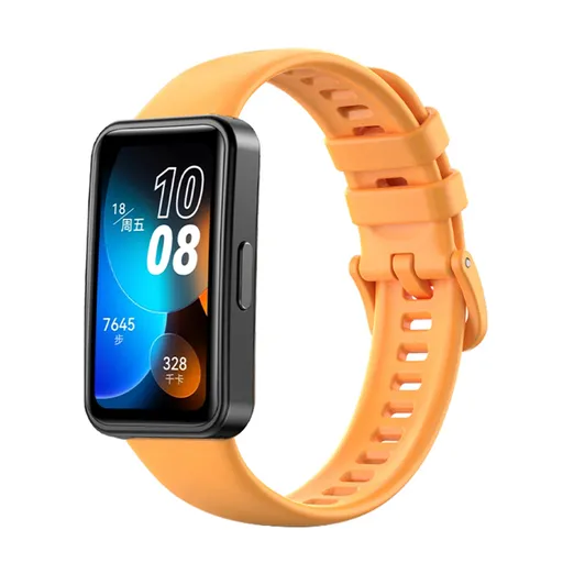 SILICONE Remienok pre Huawei Band 8 žltooranžový