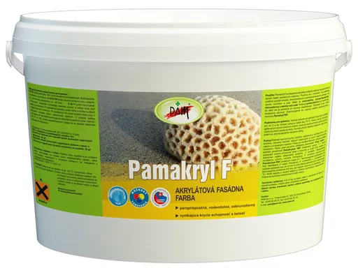 PAMAKRYL F - Akrylátová fasádna farba biela 16 kg