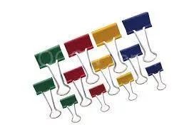 Klip Binder 15mm 12ks farebný