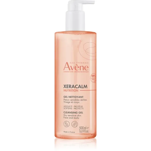 Avène XeraCalm Nutrition Cleansing Gel jemný umývací gél pre suchú a citlivú pokožku 500 ml
