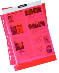 Obal A4 "U" E45 eurozáves 40mic červený 100ks