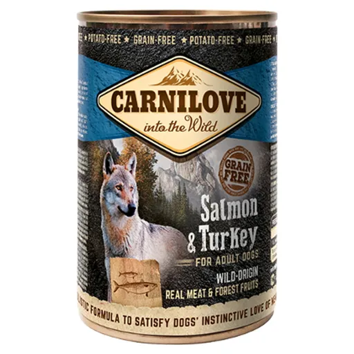 CARNILOVE Dog salmon & turkey grain free pre psov 400 g