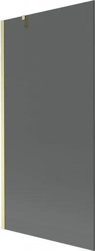 MEXEN/S - Next vaňová zástena FIX 90 x 150, grafit, zlatá kartáčovaná 895-090-000-00-40-55