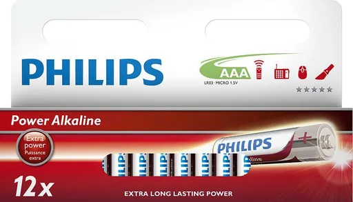Philips batéria AAA Power Alkaline - 12ks
