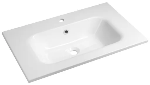 SAPHO - SIDRA umývadlo 71x46cm, liaty mramor, biela SD071