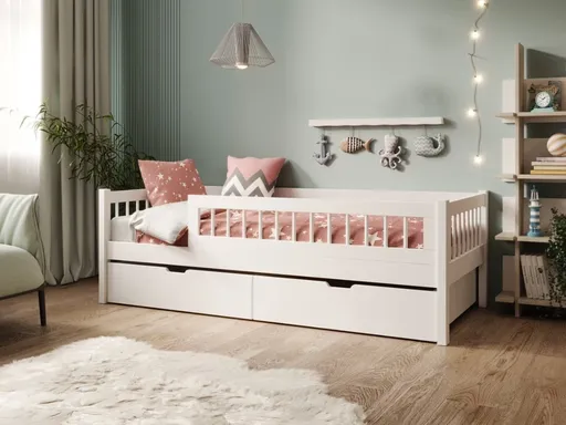 ArtAdrk Detská posteľ FLORA  | biela 90 x 200 cm