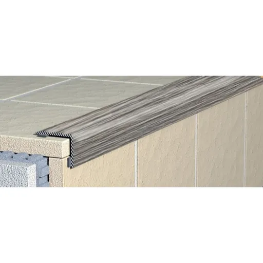 Schodová hrana schodová Havos, hliník, dĺžka 270 cm, výška hrany 20 mm, ALSHDSE9270