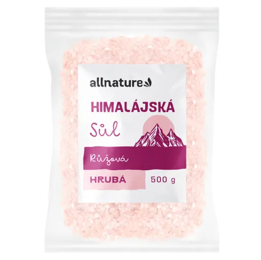 ALLNATURE Himalájska soľ ružová hrubá 500 g