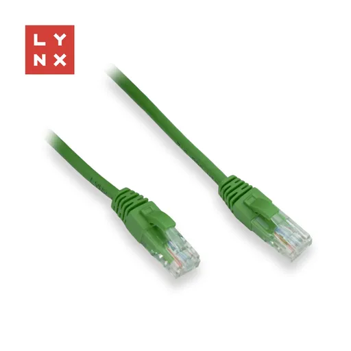 LYNX UTP patch kábel Cat5e, PVC, CCA, 5m, zelený