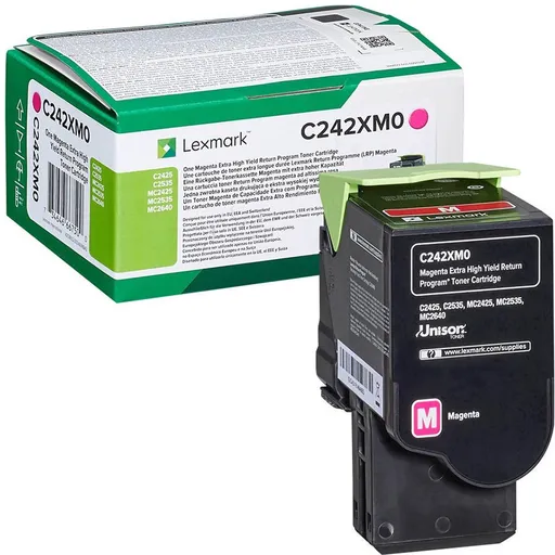 Lexmark C242XM0 purpurový (magenta) originálny toner