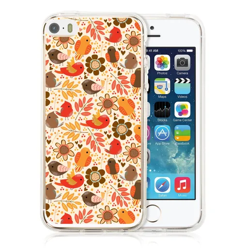PROTEMIO MY ART kryt Apple iPhone 5 / 5S / SE BIRDS (004) (004)